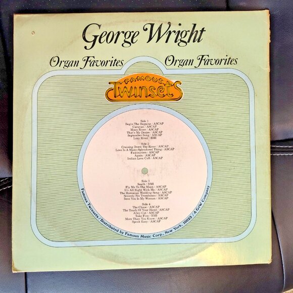 1974 George Wright Organ Favorites 12" Vinyl double Record Album Gatefold 2XLP - Picture 2 of 10